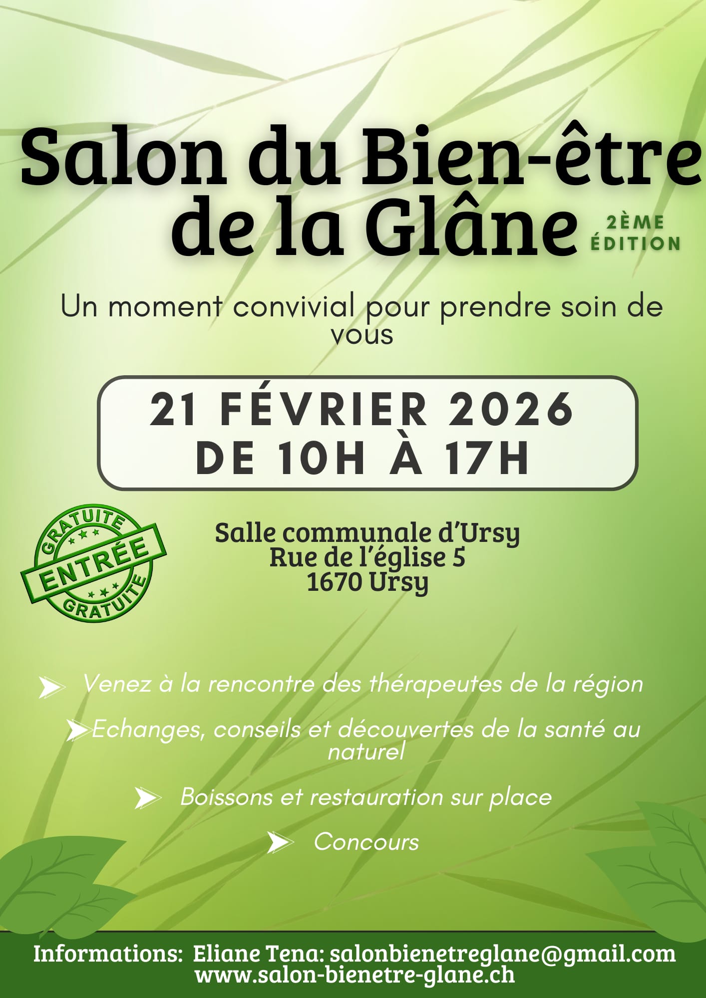 Salon du bien-être de la Glâne