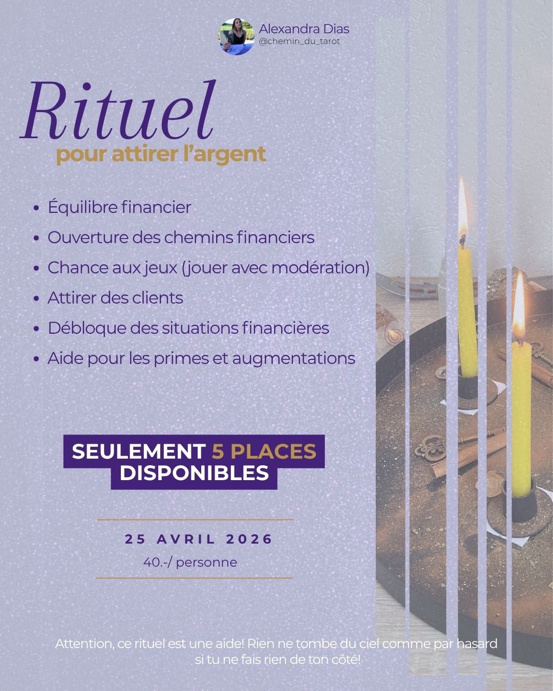 Rituel pour attirer l’argent